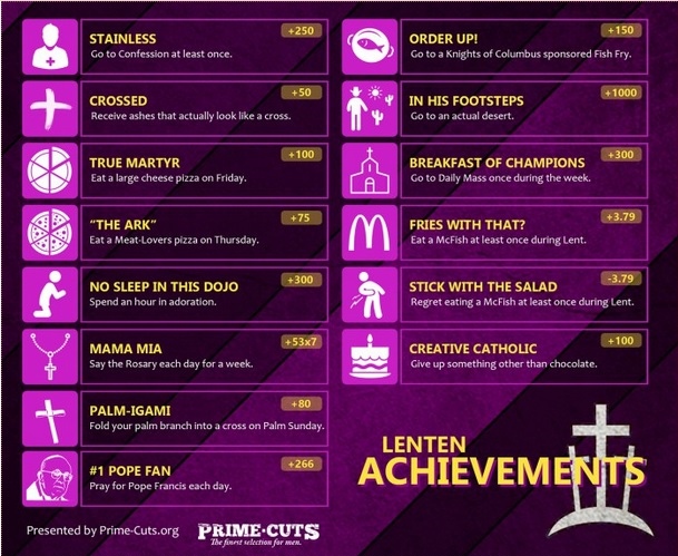 These 14 Lenten Achievements Will Help You Win at Lent