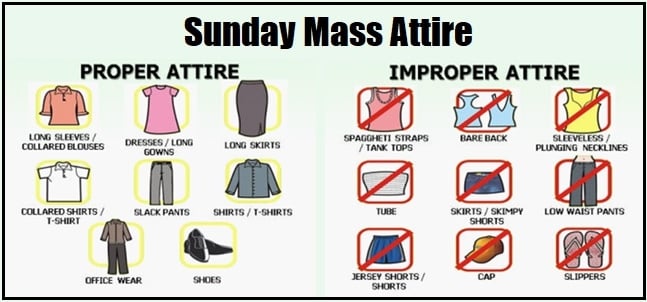 sunday mass attire