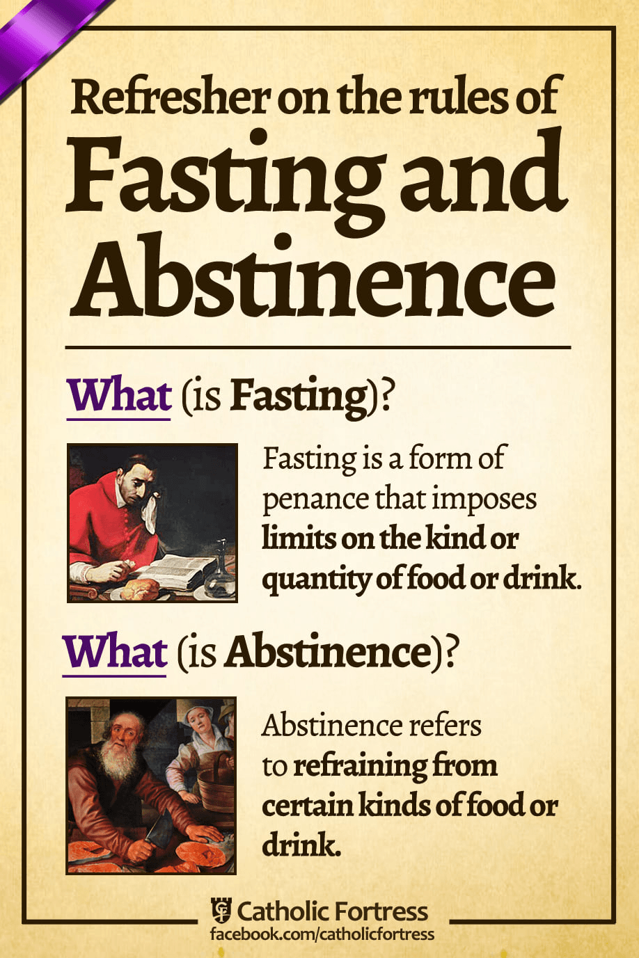 GIF Refresher on the rules of Fasting and Abstinence